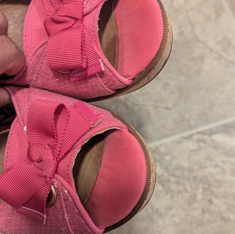 Sperry Women's Pink Peep-Toe Slingback Shoes - Picture 3 of 8